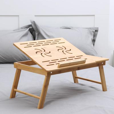 Поднос-столик для ноутбука со складными ножками, 55,5×32,5×22 см, бамбук