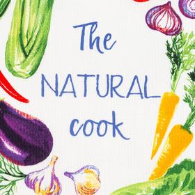 Полотенце кухонное Доляна, The natural cook, 35х60 см, 100% хлопок, 160г/м2
