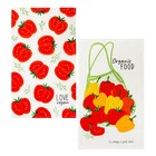 Набор кухонных полотенец Доляна Love vegan, 35х60см-2шт, 100% хлопок (комплект 2 шт) - фото 21215004