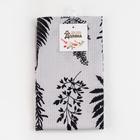 Полотенце кухонное «Доляна. Листья», серое, 35×60 см - Фото 5