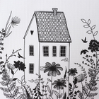 Полотенце кухонное «Доляна. Дом там, где сердце», белое, 35×60 см - Фото 3