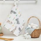 Полотенце кухонное Доляна Fluffy bunnies, 35×60 см, 100% хлопок,164 г/м² - Фото 1
