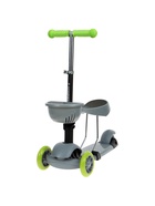 Самокат 2 в 1 GRAFFITI Kids, с корзинкой, колёса PU 120/75 мм, цвет серый - Фото 7