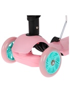 Самокат 2 в 1 с корзинкой GRAFFITI Kids, колёса PU 120/75 мм, розовый - Фото 10