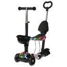 Самокат-каталка 5 в 1, колёса световые PU 115/90 мм, ABEC 7 - Фото 1