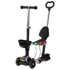 Самокат-каталка 5 в 1, колёса световые PU 115/90 мм, ABEC 7 - Фото 2