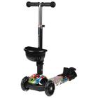 Самокат-каталка 5 в 1, колёса световые PU 115/90 мм, ABEC 7 - Фото 3