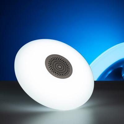 УЦЕНКА Световой прибор «Тарелка», E27, с музыкой, Bluetooth, свечение белое
