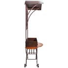 Мангал «ЭЛЕГАНТ», 96×49×180 см, с крышей - Фото 3