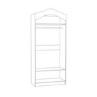 Шкаф 2х ств Роуз 13.195, 1000х509х2353, Белый/Ясень ваниль - фото 120397580
