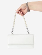 Ручка для сумки, жемчужные бусы, d=12, 14, 16 мм, 39 см, цвет белый, серебряный - Фото 7