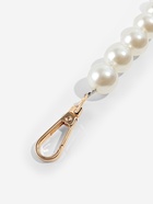 Ручка для сумки, жемчужные бусы, d=12, 14, 16 мм, 39 см, цвет белый, золотой - Фото 3