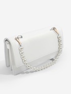 Ручка для сумки, жемчужные бусы, d=12, 14, 16 мм, 39 см, цвет белый, золотой - Фото 4