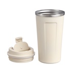 Термокружка «Мастер К», 500 мл, с надписью «Coffee», сохраняет тепло 10 ч., нержавеющая сталь, белая - Фото 2