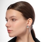 Серьги набор 2 пары "Нежность" сердечки, цвет серебро, d=2,2 - фото 806006765