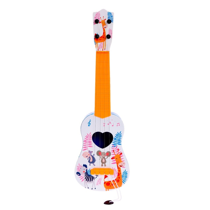 Музыкальная игрушка-гитара «Зоопарк», цвета МИКС - фото 1885125751