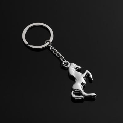 Брелок для автомобильных ключей Cartage, мустанг, хром