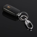 Брелок для ключей Cartage, зажим, два кольца, хром - фото 9188765