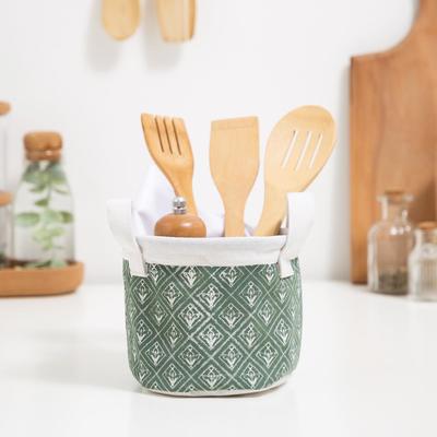 Корзинка текстильная «Этель» Vintage collection, 12×14 см