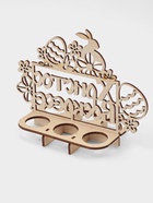 Подставка для пасхальных яиц Доляна «Христос Воскрес», 3 ячейки, 20×9.5×15.5 см, дерево - Фото 5