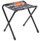 Стул складной Nika, 36 x 30 x 36 см, принт с камнями и кленовыми листьями - Фото 5