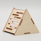 Домик для грызунов «Сыр», 12.5×11.5×11 см, дерево - Фото 3