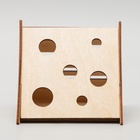 Домик для грызунов «Сыр», 12.5×11.5×11 см, дерево - Фото 3