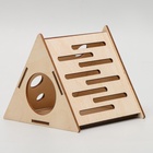 Домик для грызунов «Сыр», 12.5×11.5×11 см, дерево - Фото 5