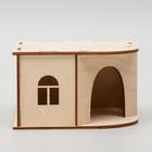 Домик для грызунов, 13×13×8 см, дерево - Фото 2