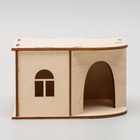 Домик для грызунов, 13×13×8 см, дерево - Фото 3