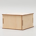 Домик для грызунов, 13×13×8 см, дерево - Фото 4