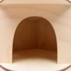 Домик для грызунов, 13×13×8 см, дерево - Фото 5