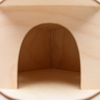 Домик для грызунов, 13×13×8 см, дерево - Фото 6