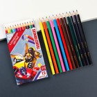 Цветные карандаши, 12 цветов, трехгранные, Трансформеры - Фото 2