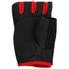 Перчатки спортивные ONLYTOP, р. S, цвет чёрный/красный - Фото 5
