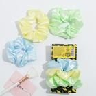 Набор атласных резинок для волос «Avocado style», 3 шт., диам. 9 см - Фото 3