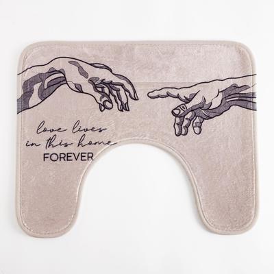 Коврик для ванной «Этель» Forever, 50×40 см, велюр