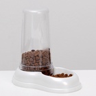 Автопоилка/автокормушка 0.6 л, белая перламутр - Фото 2