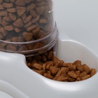 Автопоилка/автокормушка 0.6 л, белая перламутр - Фото 9