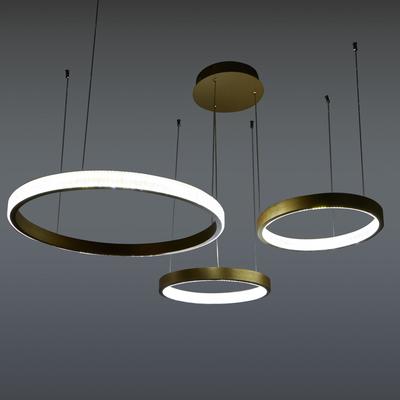 Светильник потолочный с пультом BayerLux 88022/3, светодиодный, 81 Вт, 3000-6000К, диммер, золотистый, 100×76×4-104 см