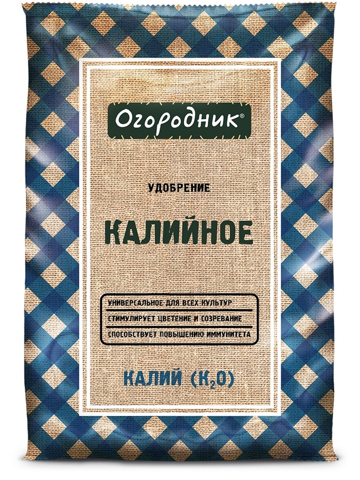 Удобрение сухое "Калийное" минеральное гранулированное, Огородник, 0,7 кг - Фото 1