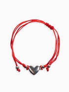 Браслет-оберег «Красная нить» Your daily life сердце, цвет серебро, 7 см - Фото 1