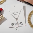 Кулон Beauty is my religion, кольцо, цвет чёрный в серебре, 35 см - фото 25631312