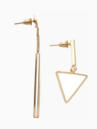 Серьги висячие «Геометрия» треугольники, цвет золото, 7 см - Фото 3