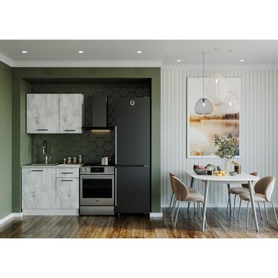 Кухня Пайн 1000х600 Белый/Мрамор Марквина белый/ Пайн