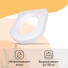 Сиденье для уличного туалета, 44×38 см, плотность 17 кг/м³, пенопласт, белое - Фото 3