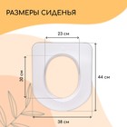 Сиденье для уличного туалета, 44×38 см, плотность 17 кг/м³, пенопласт, белое - Фото 5