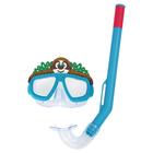 Набор для плавания Lil Animal, маска, трубка, обхват 48-52 см, цвета микс, 24059 Bestway - фото 9190142