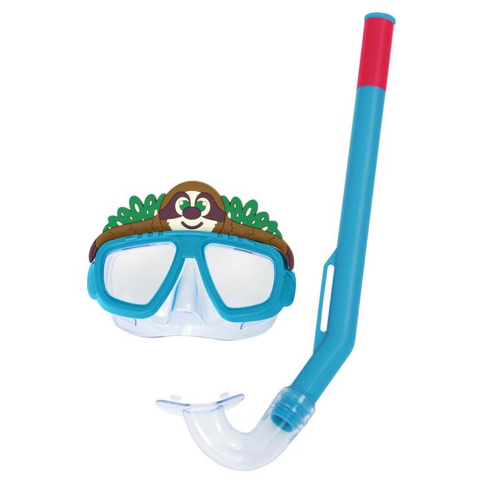 Набор для плавания Lil Animal: маска, трубка, обхват 48-52 см, цвет МИКС, 24059 Bestway - Фото 1