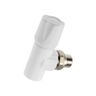 Вентиль полипропиленовый VALFEX, d=20×1/2", радиаторный, угловой - Фото 1